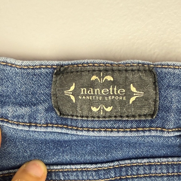 Nanette Lepore Blue Belle High Rise Skinny Jeans Size 16 - Picture 10 of 11